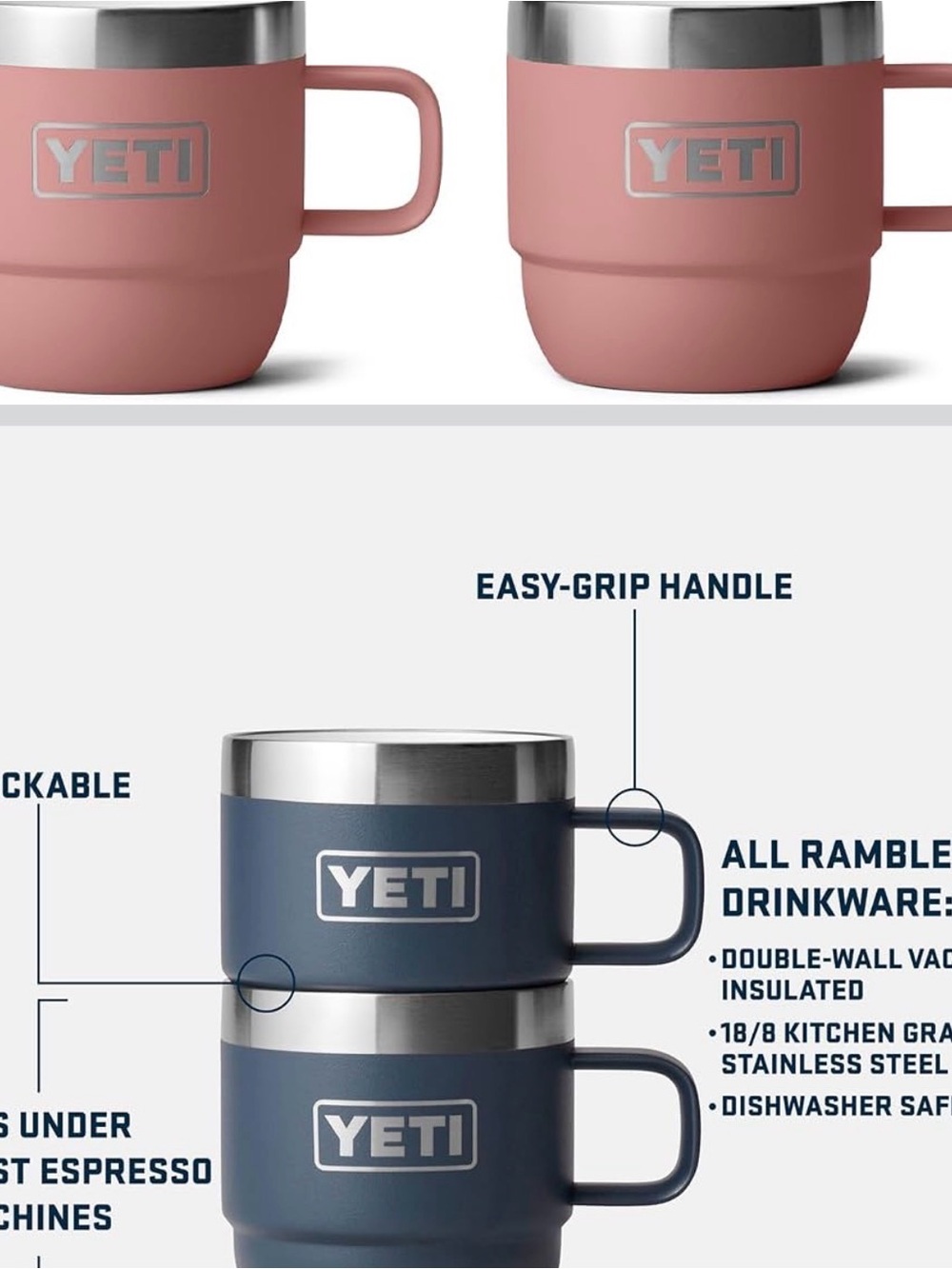 YETI Rambler Stackable Mugs - Picture 6 of 6